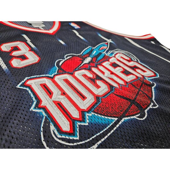 VTG Reebok Authentic Houston Rockets Steve Francis SIGNED Jersey Blue Size 48 - Picture 11 of 16